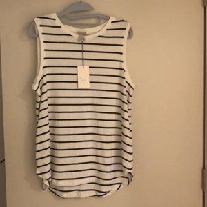 Black and white Striped tank